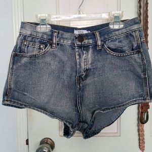 Tobi Centinela high-waisted denim shorts